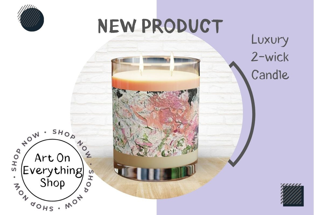NEW Luxury 2-Wick Scented Candle in the ArtOnEverythingShop