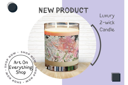 NEW Luxury 2-Wick Scented Candle in the ArtOnEverythingShop