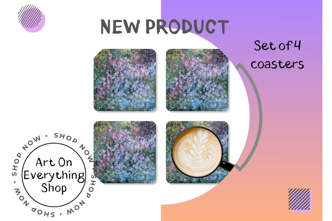 NEW Set of Coasters in the ArtOnEverythingShop