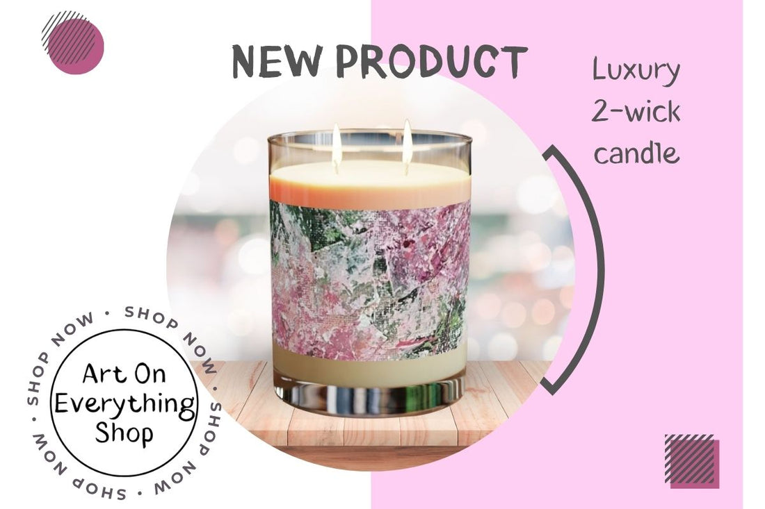 NEW Luxury 2-Wick Scented Candle in the ArtOnEverythingShop