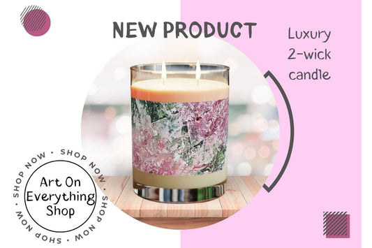 NEW Luxury 2-Wick Scented Candle in the ArtOnEverythingShop