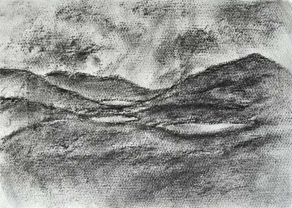 Towards Weisdale and Sandwater, Shetland