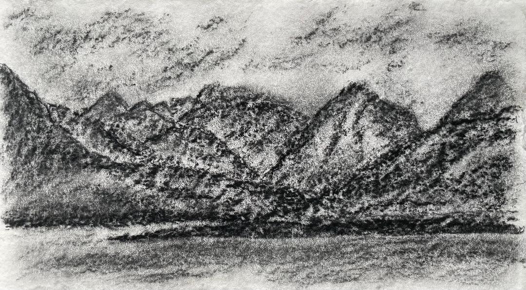 The Cuillins from Skye Bridge